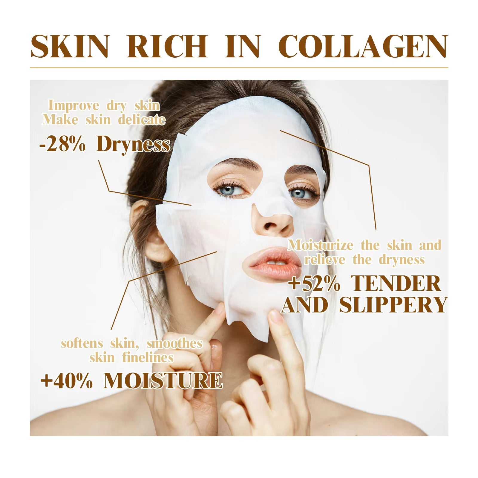 Korean Collagen Face Masks (10 Pack) –