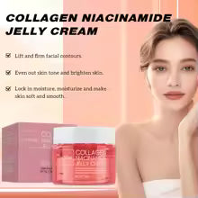 ollagen Jelly Cream & Niacinamide Serum Set – Hydrating & Brightening Duo
